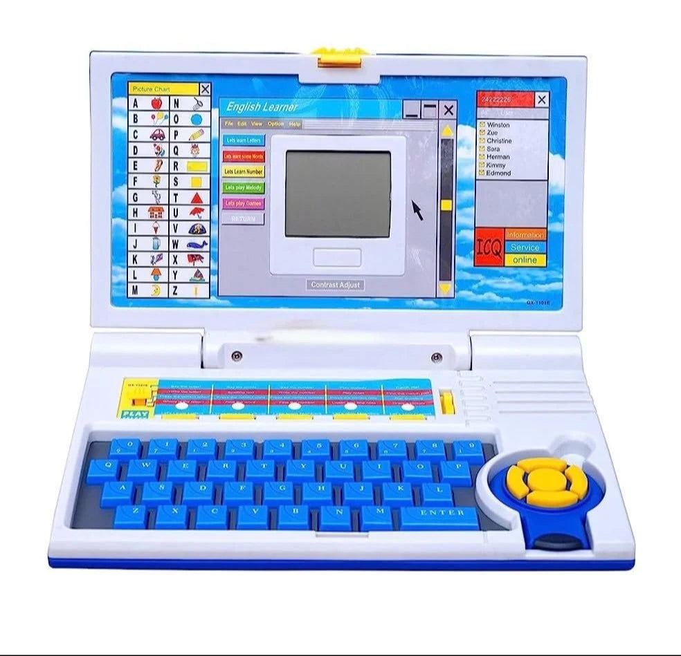 Educational Laptop Computer Toy with Mouse for Kids (Above 3 Years)