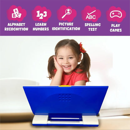 Educational Laptop Computer Toy with Mouse for Kids (Above 3 Years)