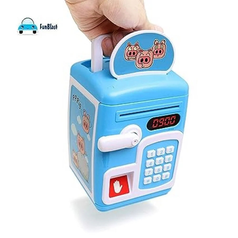 ATM Piggy Bank for Kids with Fingerprint Sensor