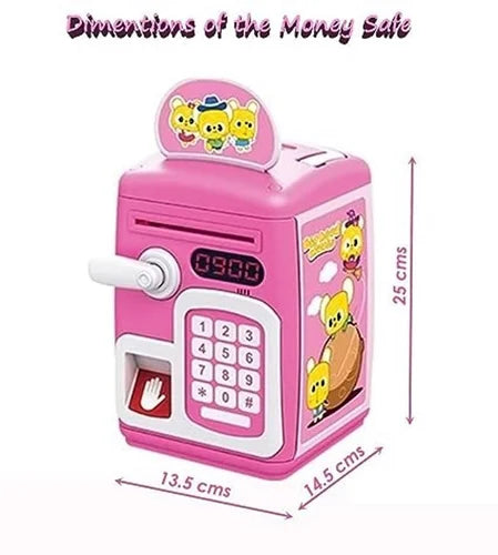 ATM Piggy Bank for Kids with Fingerprint Sensor