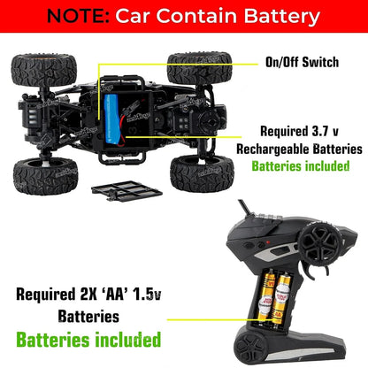 Remote Control Car with Mist Smoke Effect & LED Lights