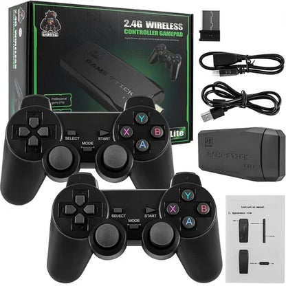 USB Wireless Console Game Stick Built-in 3000+ Classic Games | Dual Player Support